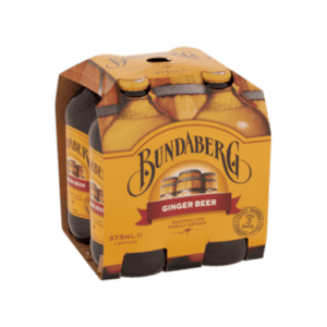BUNDABERG GINGER BEER BOTTLE 375ML - 4 Pack