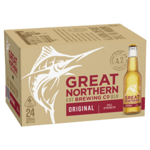 GREAT NORTHERN ORIGINAL 4.2% Bottle 330ML - 4 x 6 Pack Carton