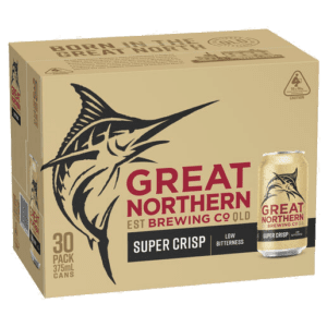 GREAT NORTHERN SUPER CRISP LAGER 3.5% Can 375ml - 30 Pack