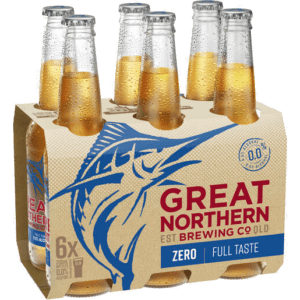 GREAT NORTHERN ZERO Bottle 330ml - 6 Pack