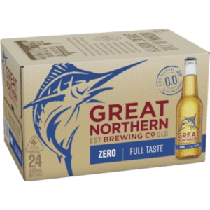 GREAT NORTHERN ZERO Bottle 330ml - 4 x 6 Pack Carton