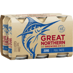 GREAT NORTHERN ZERO Can 375ml - 6 Pack