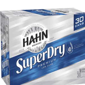 HAHN SUPER DRY (LOW CARB) 4.6% Can 375ml - 30 Pack