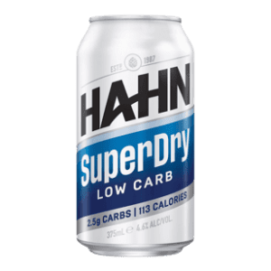 HAHN SUPER DRY (LOW CARB) 4.6% Can 375ml - Single