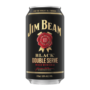 JIM BEAM BLACK 7% DOUBLE SERVE Can 375ml - Single