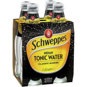 SCHWEPPES TONIC WATER Bottle 300ml - 4 Pack