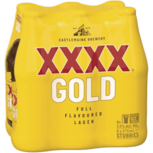 XXXX GOLD Bottle 375ml - 6 Pack