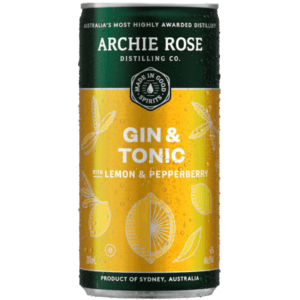 ARCHIE ROSE GIN & TONIC Can 200ml - Single