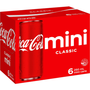 COCA COLA CLASSIC Can 250ml - 6 Pack