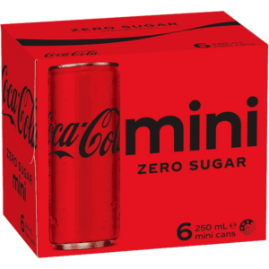 COCA COLA NO SUGAR Can 250ml - 6 Pack