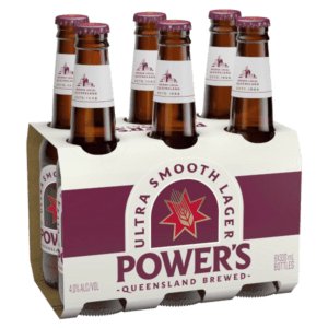 POWERS LAGER Bottle 330ml - 6 Pack
