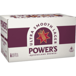 POWERS LAGER Bottle 330ml - 4x6 Pack Carton
