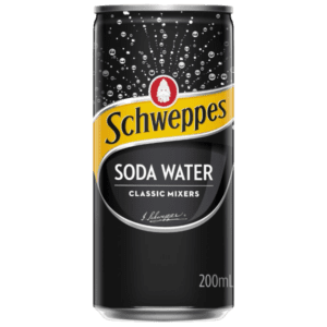 SCHWEPPES SODA WATER Can 200ml - Single