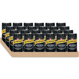 SCHWEPPES SODA WATER Can 200ml - 24 Pack
