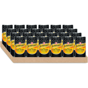 SCHWEPPES TONIC WATER Can 200ml - 24 Pack