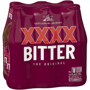 XXXX BITTER Bottle 375ml - 6 Pack