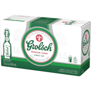GROLSCH PILSNER Bottle 450ml - 3 x 4 Pack Carton