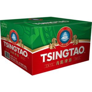 TSINGTAO PREMIUM BEER Bottle 330ml - 4x6 Pack Carton