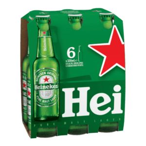 HEINEKEN Bottle 330ml - 6 Pack