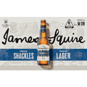 JAMES SQUIRE BROKEN SHACKLES LAGER Bottle 330ml - 4x6 Pack Carton