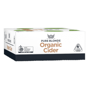 PURE BLONDE ORGANIC CIDER Can 375ml - 3 x 10 Pack Case