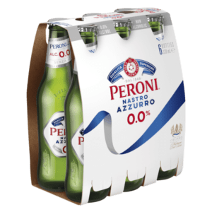 PERONI NASTRO AZZURRO ZERO Bottle 330ml - 6 Pack