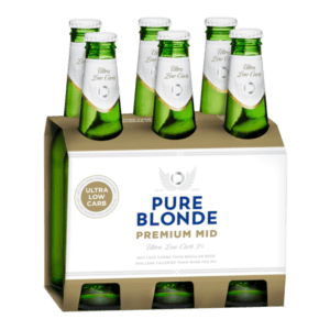 PURE BLONDE MID STRENGTH LAGER Bottle 330ml - 6 Pack