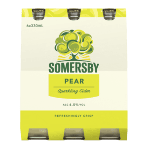 SOMERSBY PEAR CIDER Bottle 330ml - 6 Pack