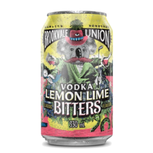BROOKVALE UNION VODKA LEMON LIME & BITTERS Can 330ml