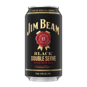 JIM BEAM BLACK 7% DOUBLE SERVE Can 375ml