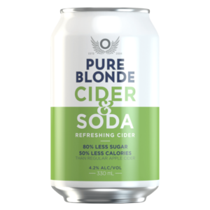 PURE BLONDE CIDER & SODA 4.2% Can 330ml