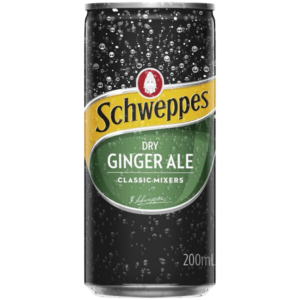SCHWEPPES DRY GINGER ALE Can 200ml