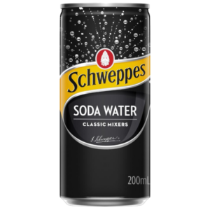 SCHWEPPES SODA WATER Can 200ml