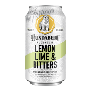 BUNDABERG ALCOHOLIC LEMON LIME BITTERS Can 375ml
