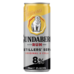 BUNDABERG RUM & COLA 8% Can 250ml